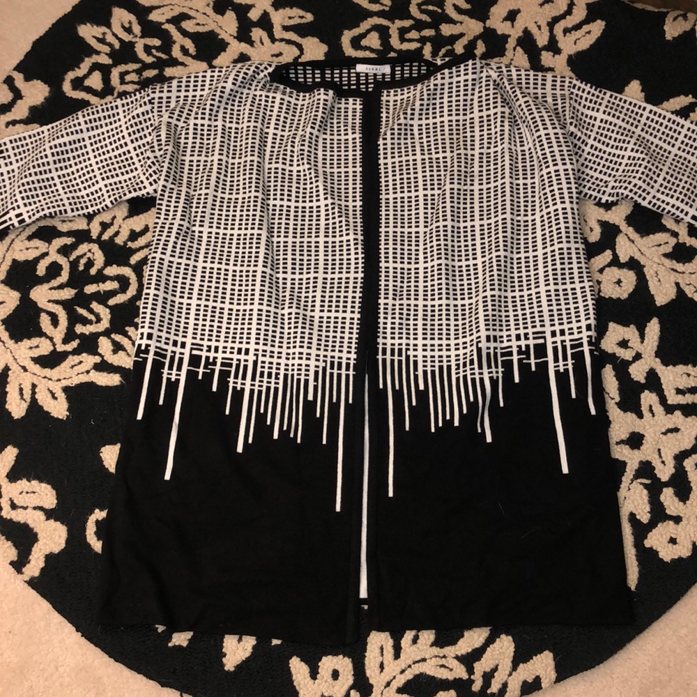 Black and white cardigan